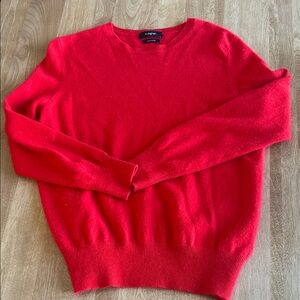 M&S Poppy 100% Cashmere Red Crewneck Sweater
